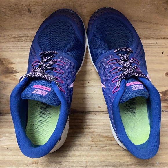 Nike free run 5.0 purple white running sneakers - Picture 5 of 8